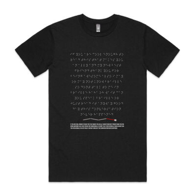 The Braille Shirt Dark Tee Thumbnail
