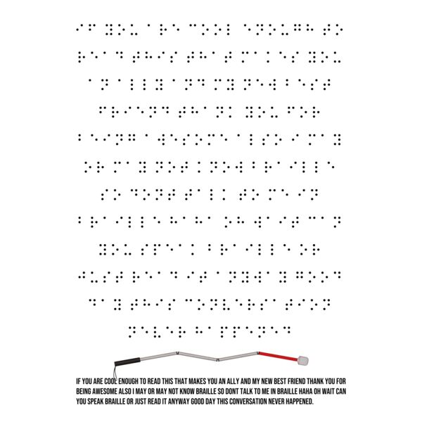 The Braille Shirt Black Thumbnail